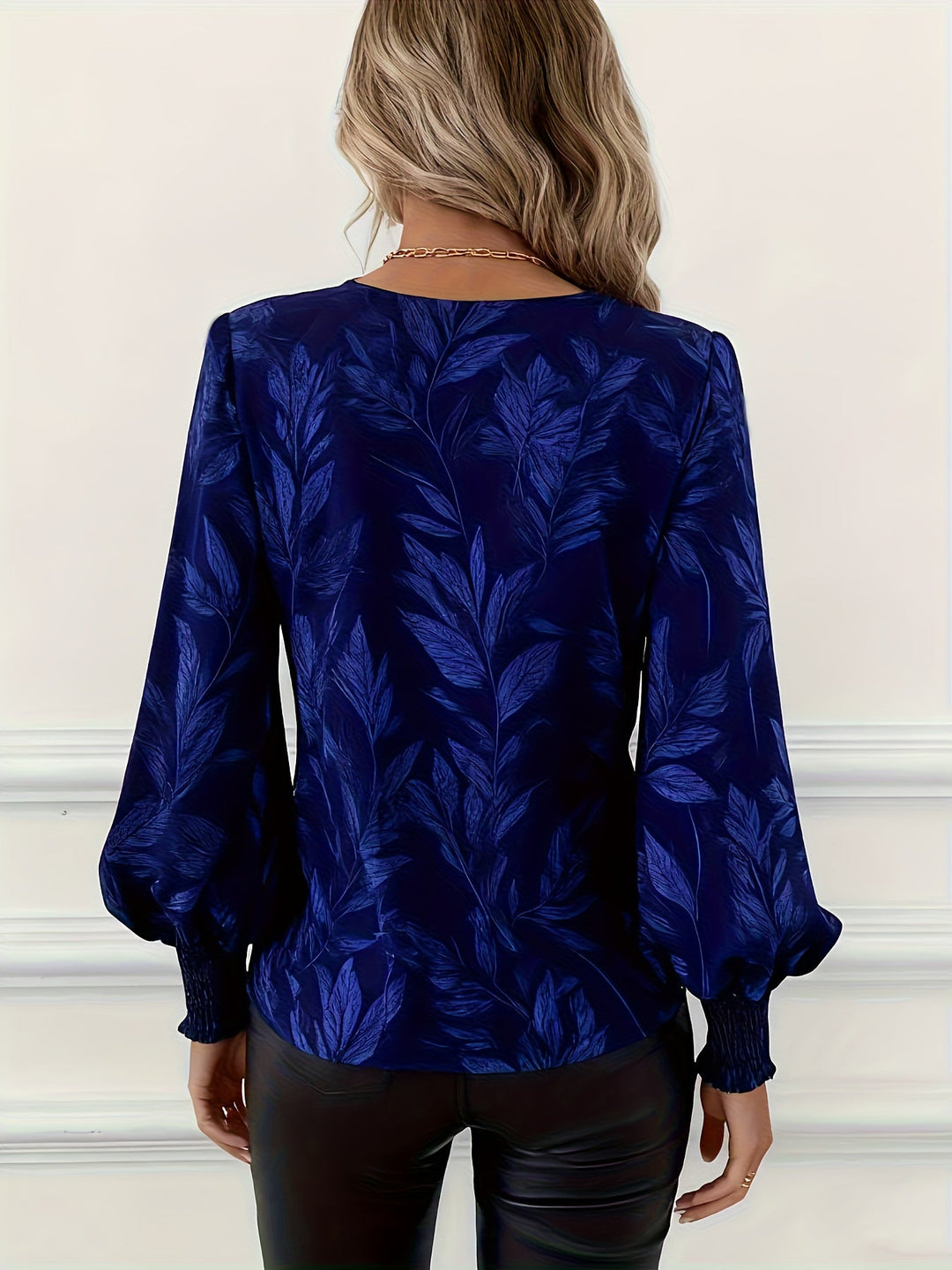 Elena | Botanisk V-ringad Blus