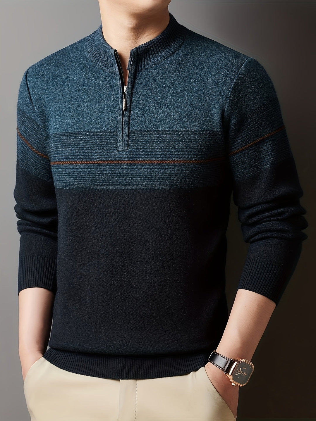 Oscar | Zip-Neck Tröja