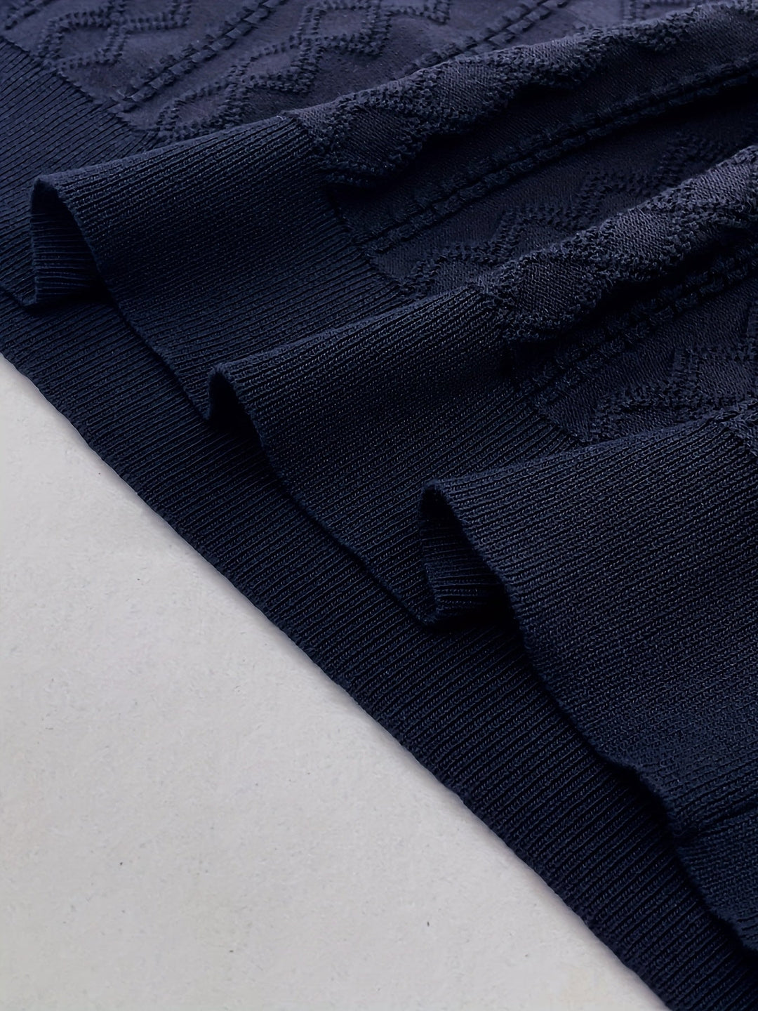 Barrett | Texturerad Polo med Kontrastkrage