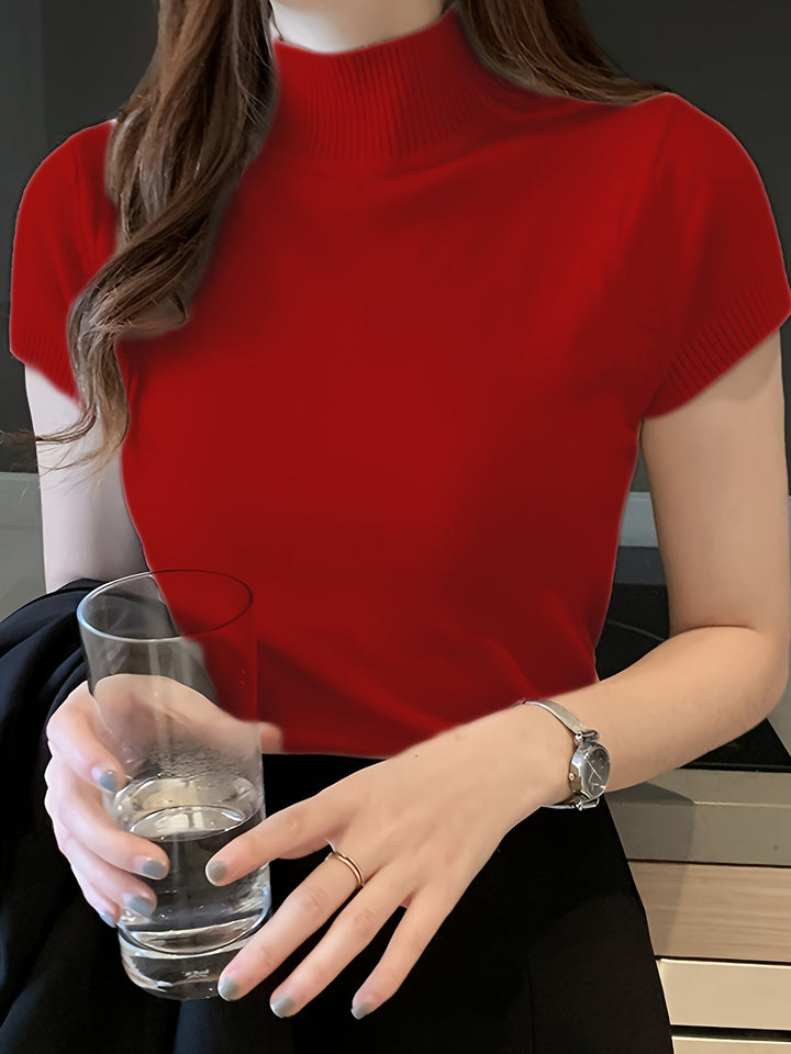 Della | Finstilt Mock-Neck Top