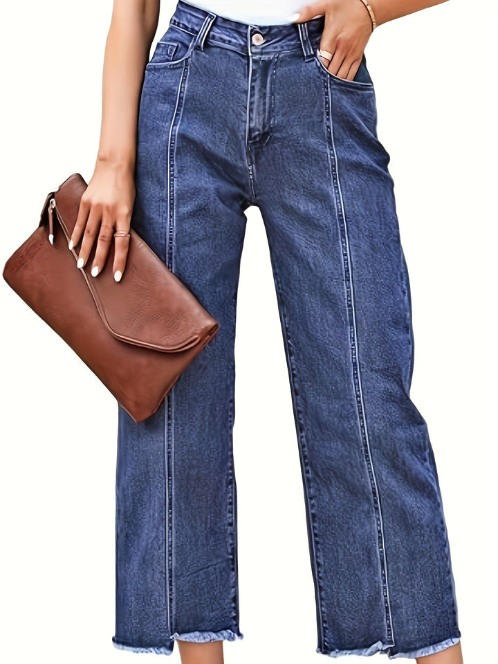 Denise | Skräddarsydda Croppade Raka Jeans