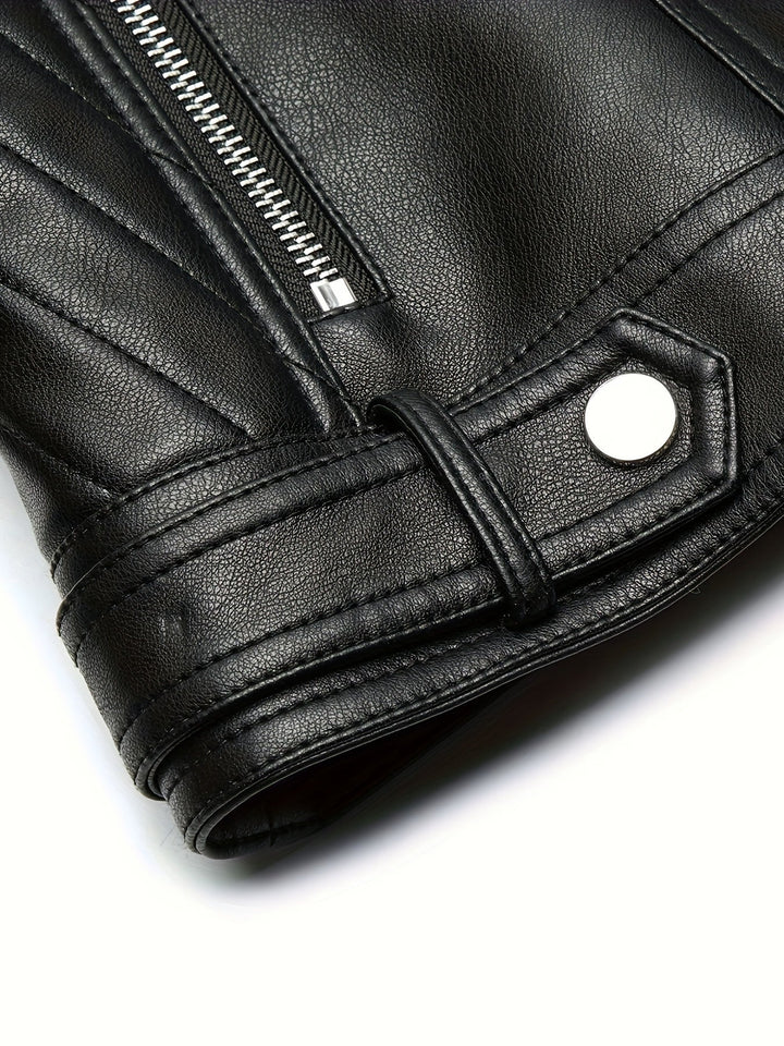 Mabel | Skulpterad Zip-Front Moto Jacka