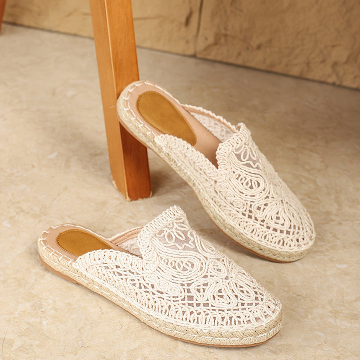 Bonnie | Vävd Slip-On Mules