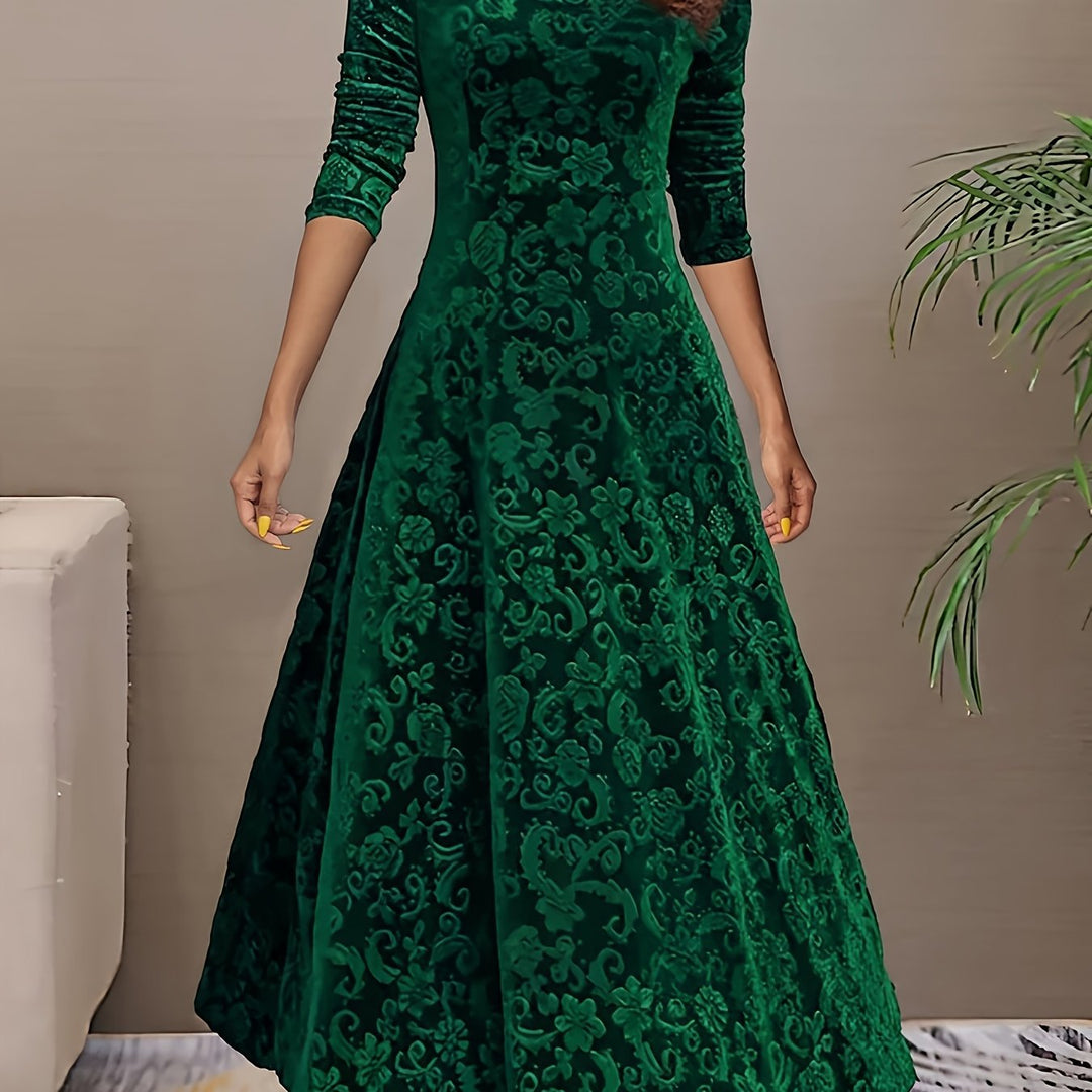 Adeline | Elegant långärmad midi-klänning