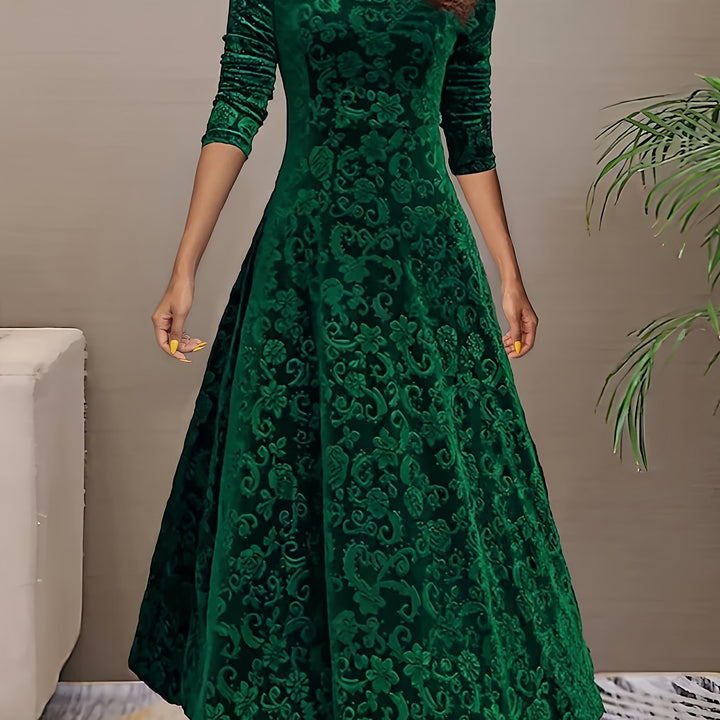 Adeline | Elegant långärmad midi-klänning