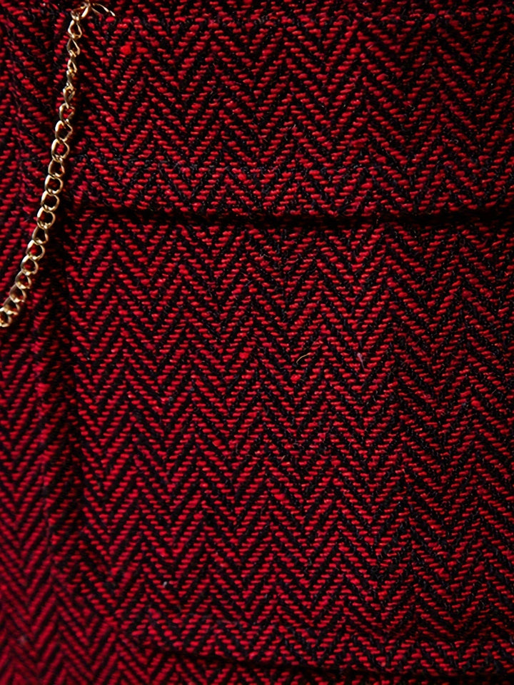Edmund | Herringbone Enkelknäppt Västa