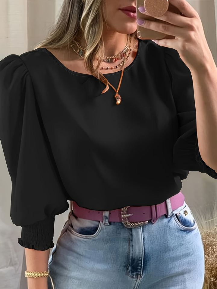 Ellen | Blus med Puffärmar