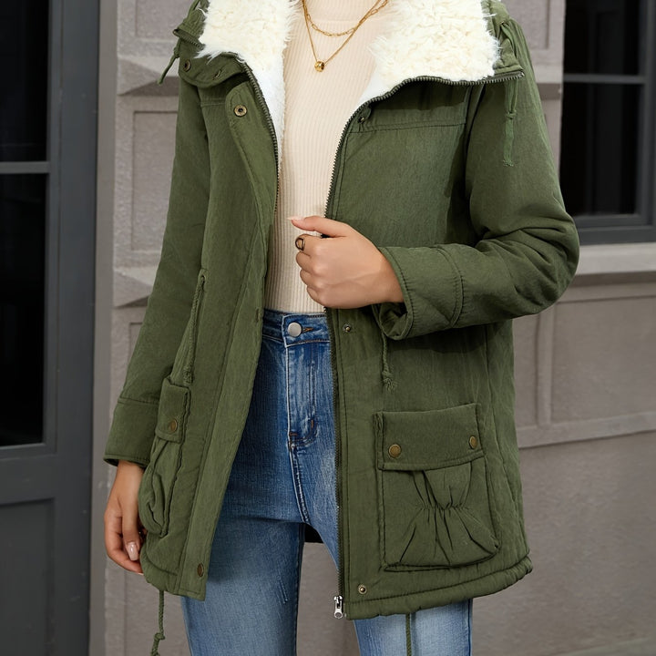 Carolyn | Mysig Huva Vinter Parka