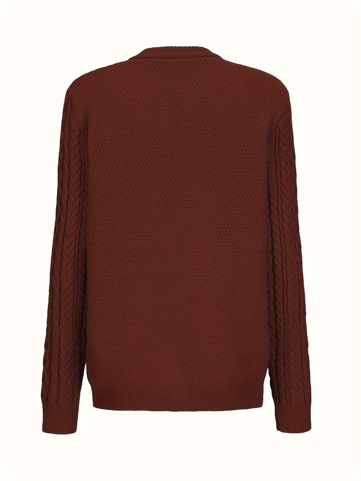 Fern | Texturerad Knapp-Front Kofta