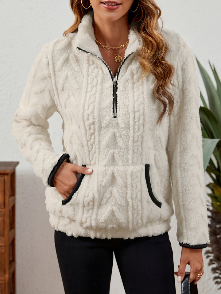 Delilah | Mysig Halvdragkedja Pullover