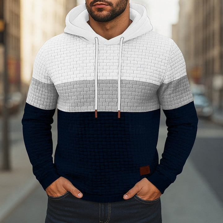 Hollis | Färgglad Texturerad Hoodie