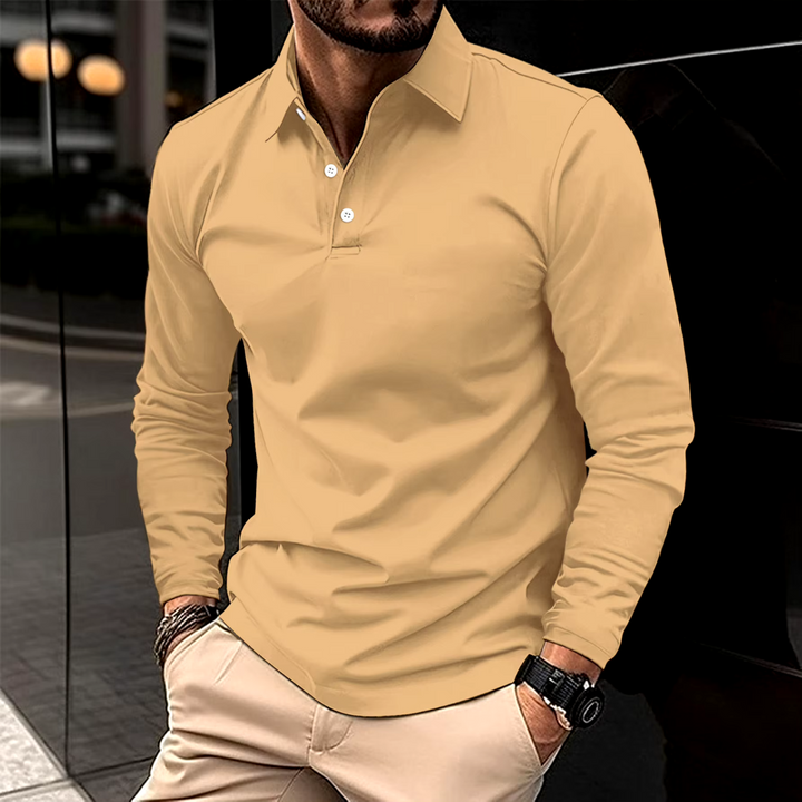 Luca | Smart Casual Långärmad Polo