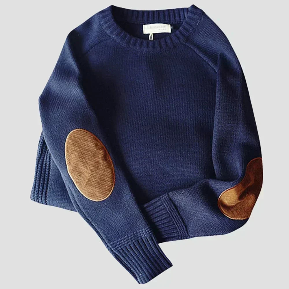 Edmund | Klassisk Sweater med Ellenbågar