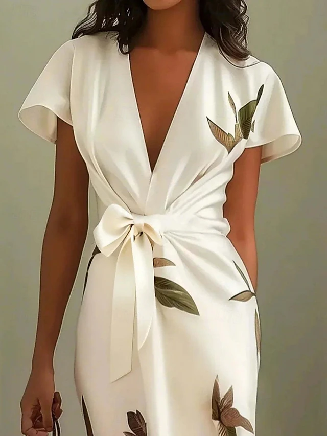 Vera | Wrap-Front Midi Klänning