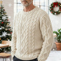 Ellis | Kabelstickad Crew Neck Tröja