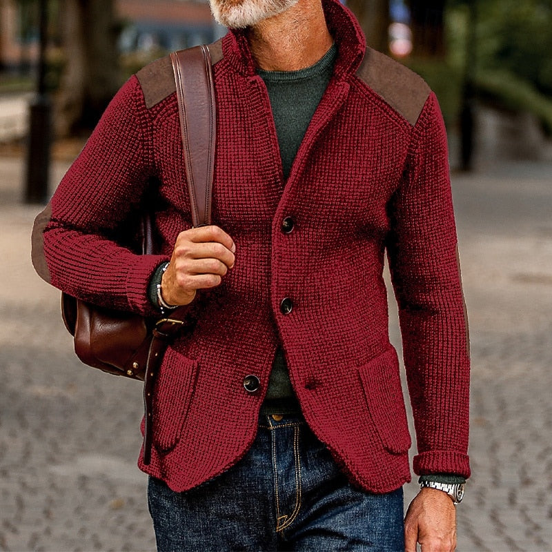 Archer | Texturerad Stickad Cardigan