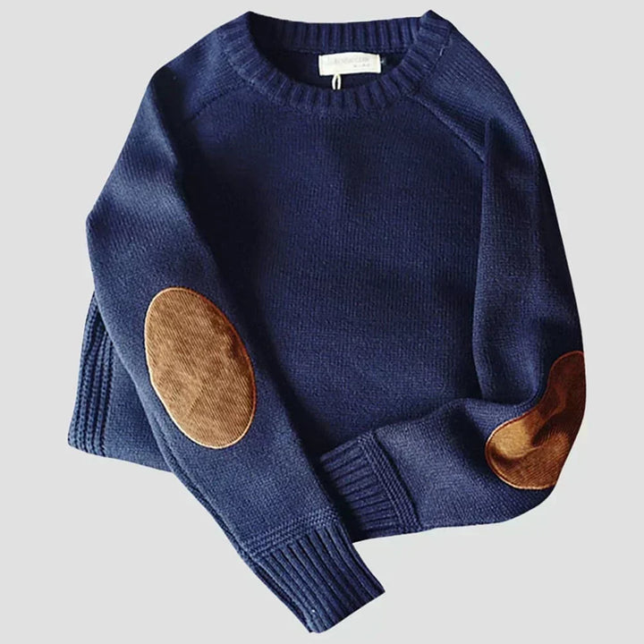 Edmund | Klassisk Sweater med Ellenbågar