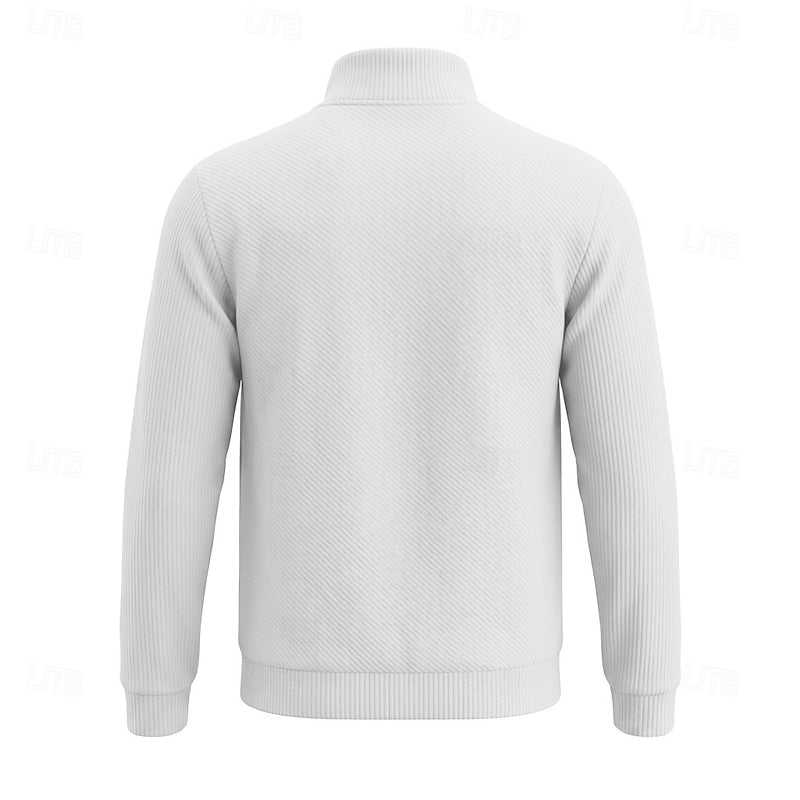 Quentin | Texturerad Quarter-Zip Pullover