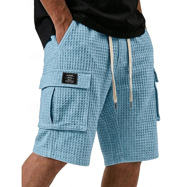 Landon | Texturerade Cargo Shorts
