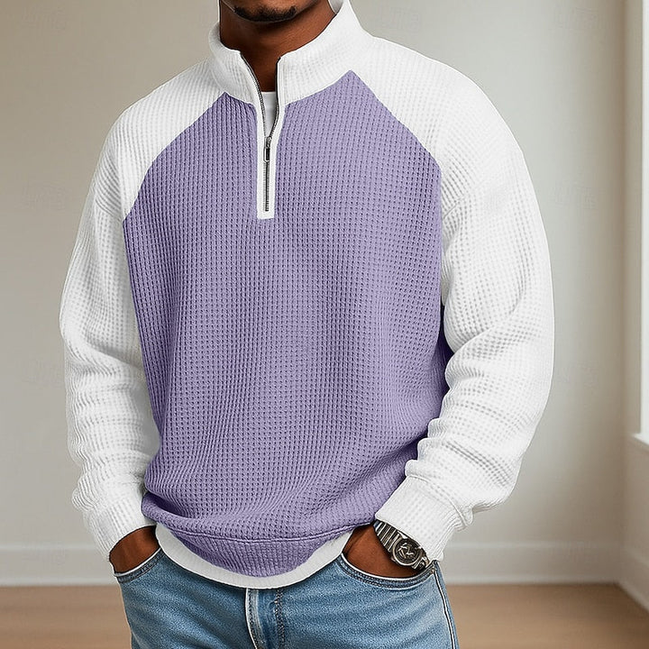 Lincoln | Texturerad Quarter-Zip Pullover