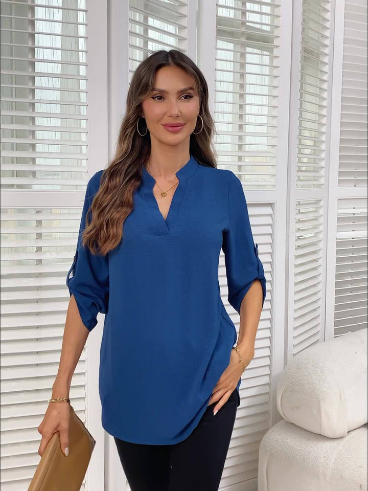 Corinne | Raffinerad V-ringad Blus