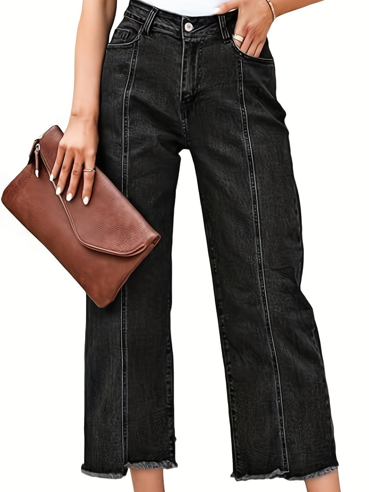 Denise | Skräddarsydda Croppade Raka Jeans