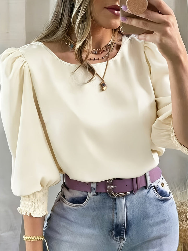 Ellen | Blus med Puffärmar