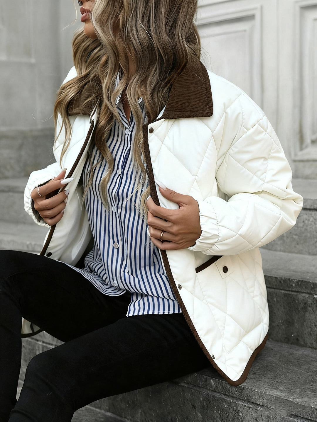 Imogen | Diamantquiltad Fodrad Jacka