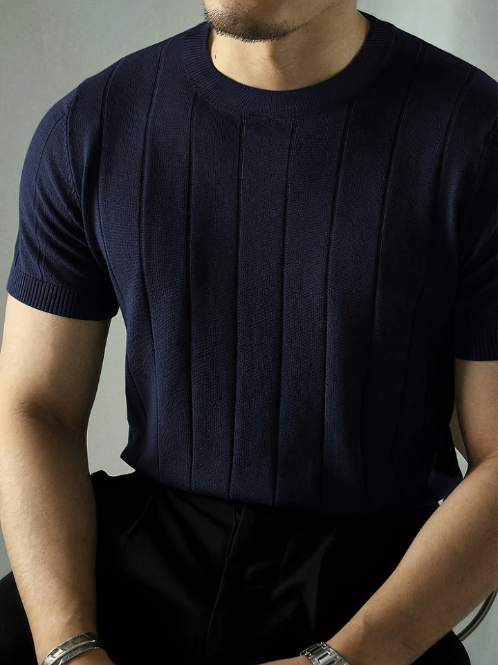 Curtis | Ribbad Kortärmad Topp