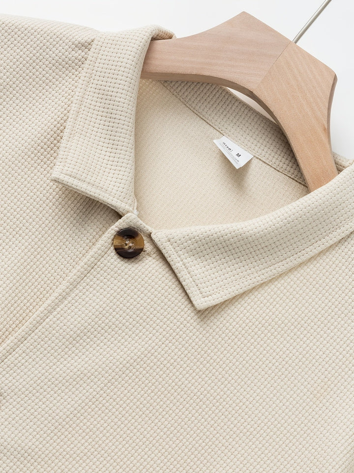 Foster | Texturerad Knappjacka