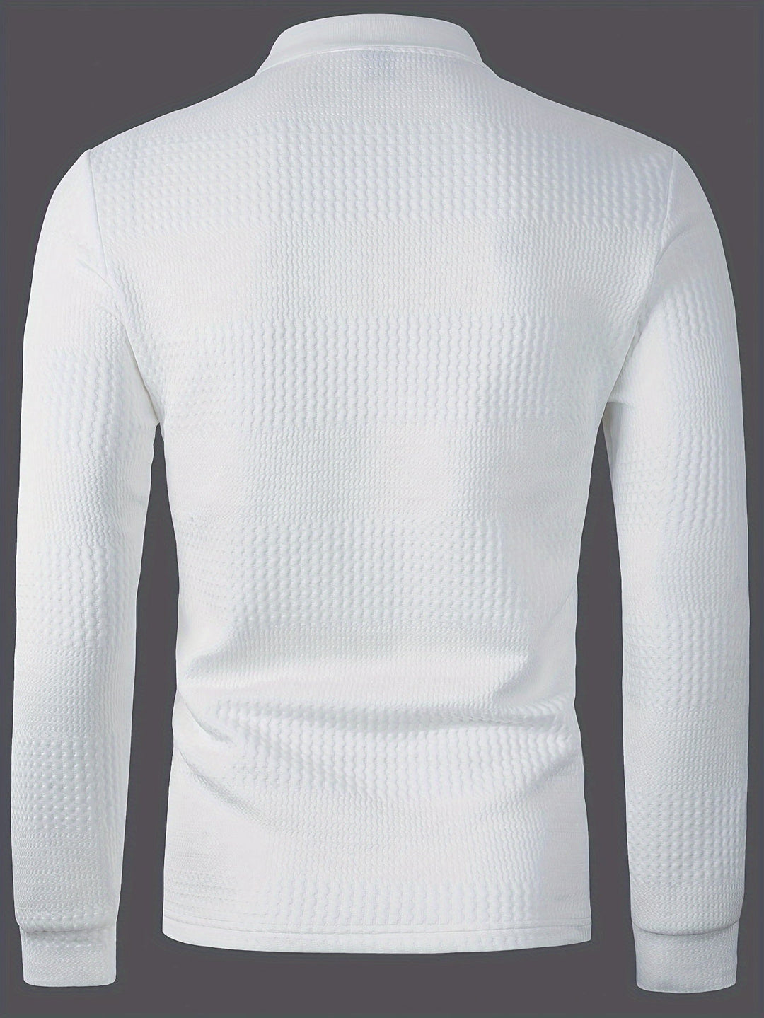 Fletcher | Texturerad långärmad polo