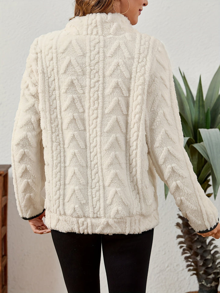 Delilah | Mysig Halvdragkedja Pullover