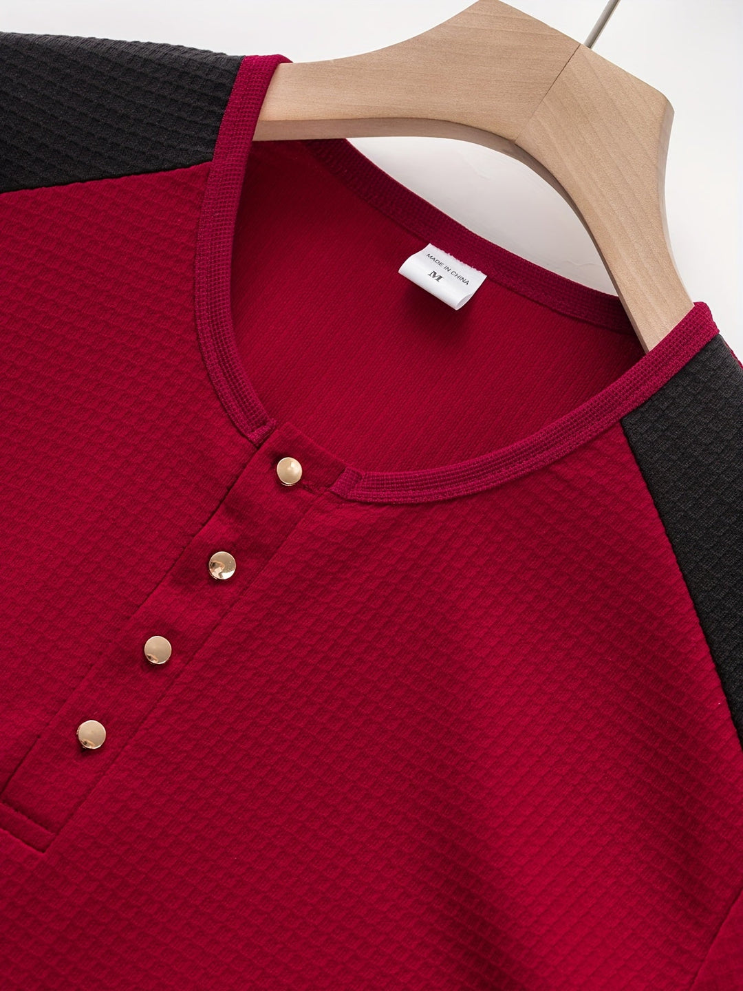 Curtis | Texturerad långärmad Henley