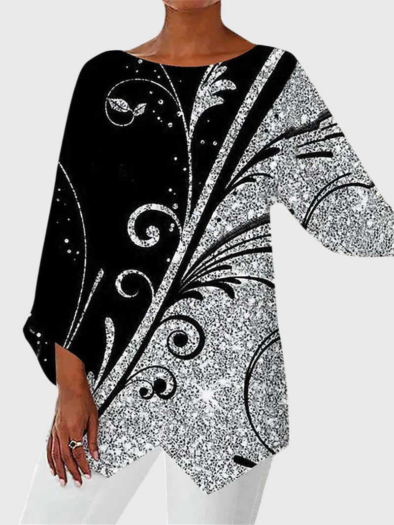 Kathleen | Shimmer Butterfly Långärmad Topp