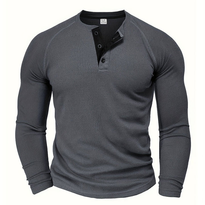 Graham | Klassisk Button Henley Skjorta