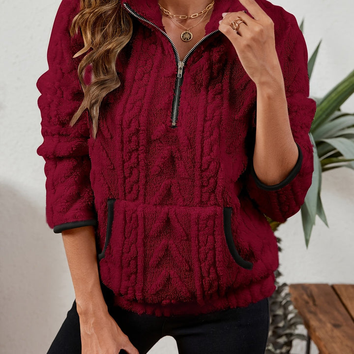 Delilah | Mysig Halvdragkedja Pullover