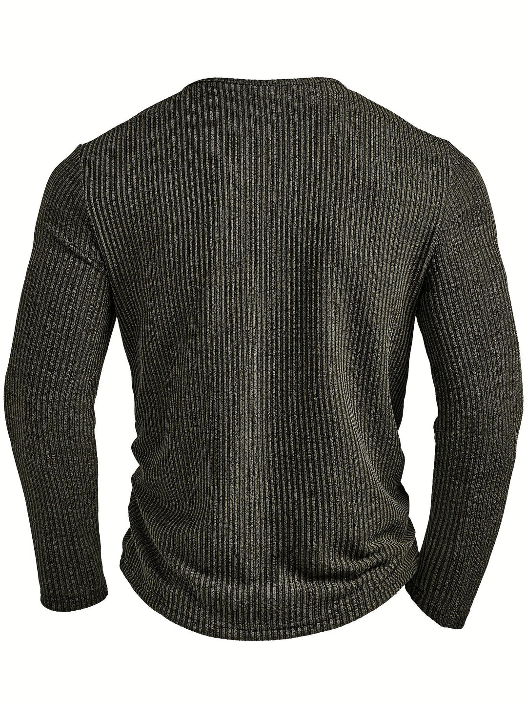 Griffin | Texturerad Ribbad Henley Skjorta