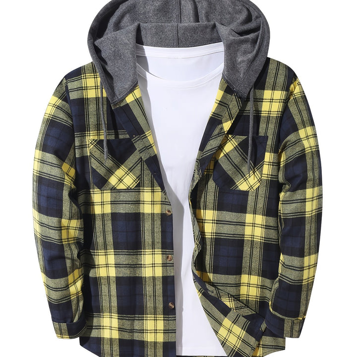 Braxton | Rutig Hoodie Skjorta