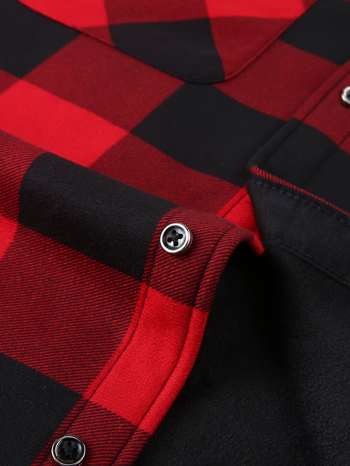 Desmond | Hoodie-rutig skjorta jacka
