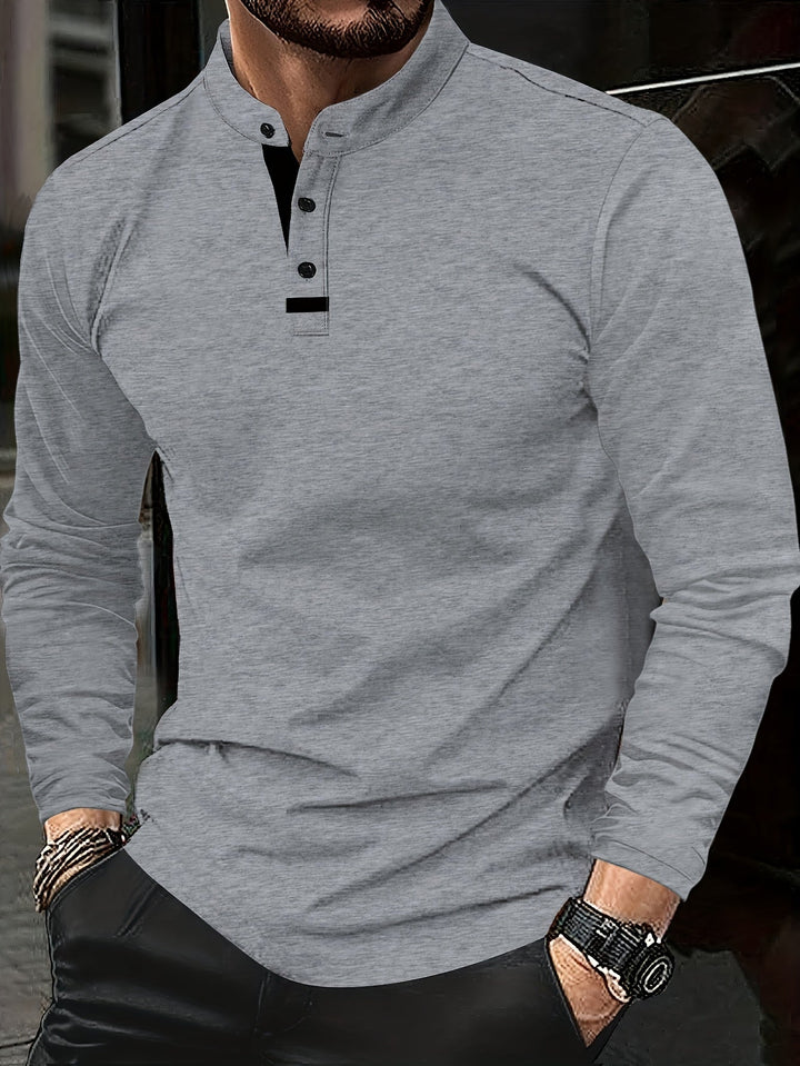 Jasper | Raffinerad långärmad Henley