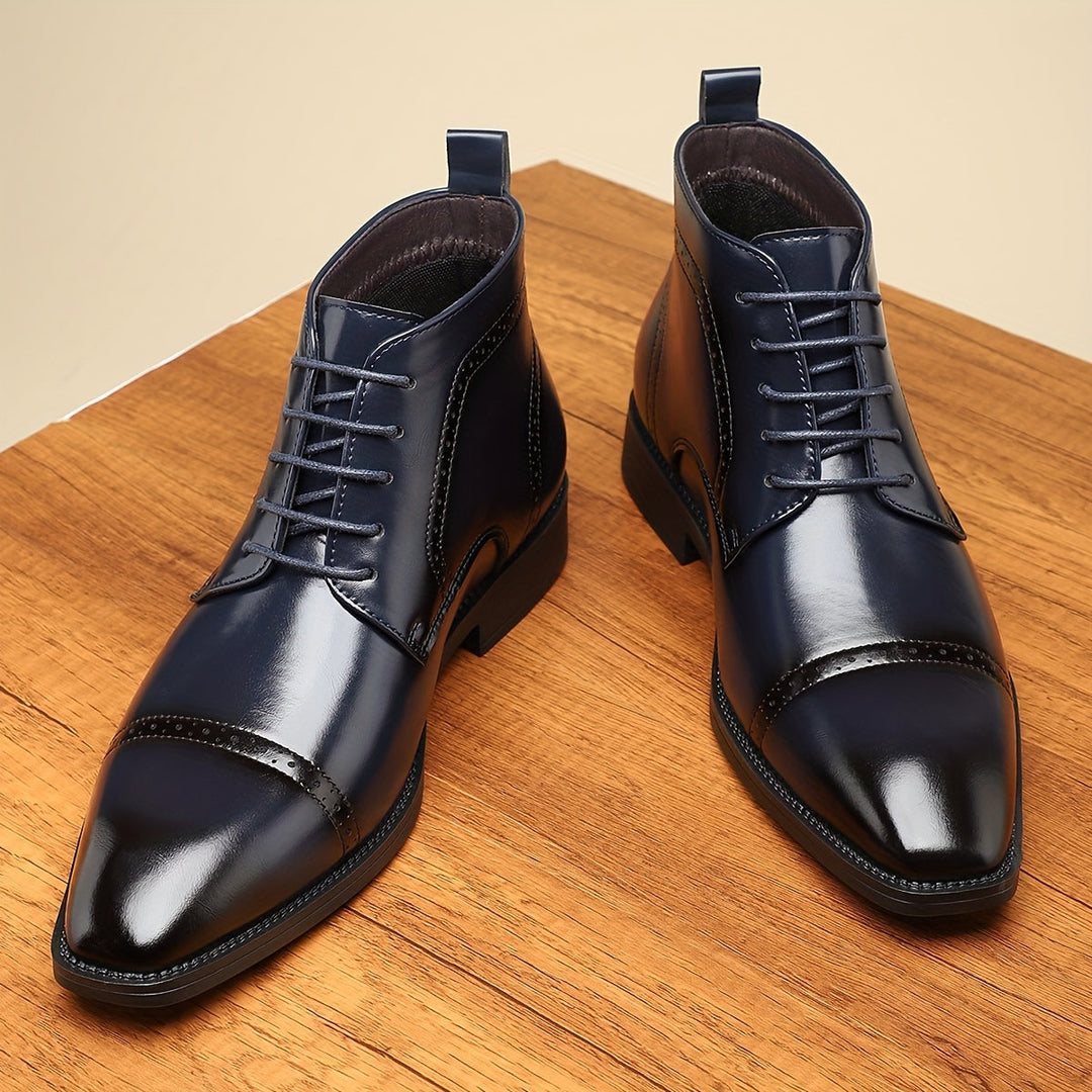 Everly | Raffinerade Cap-Toe Ankelstövlar