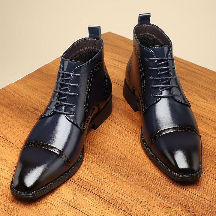 Everly | Raffinerade Cap-Toe Ankelstövlar