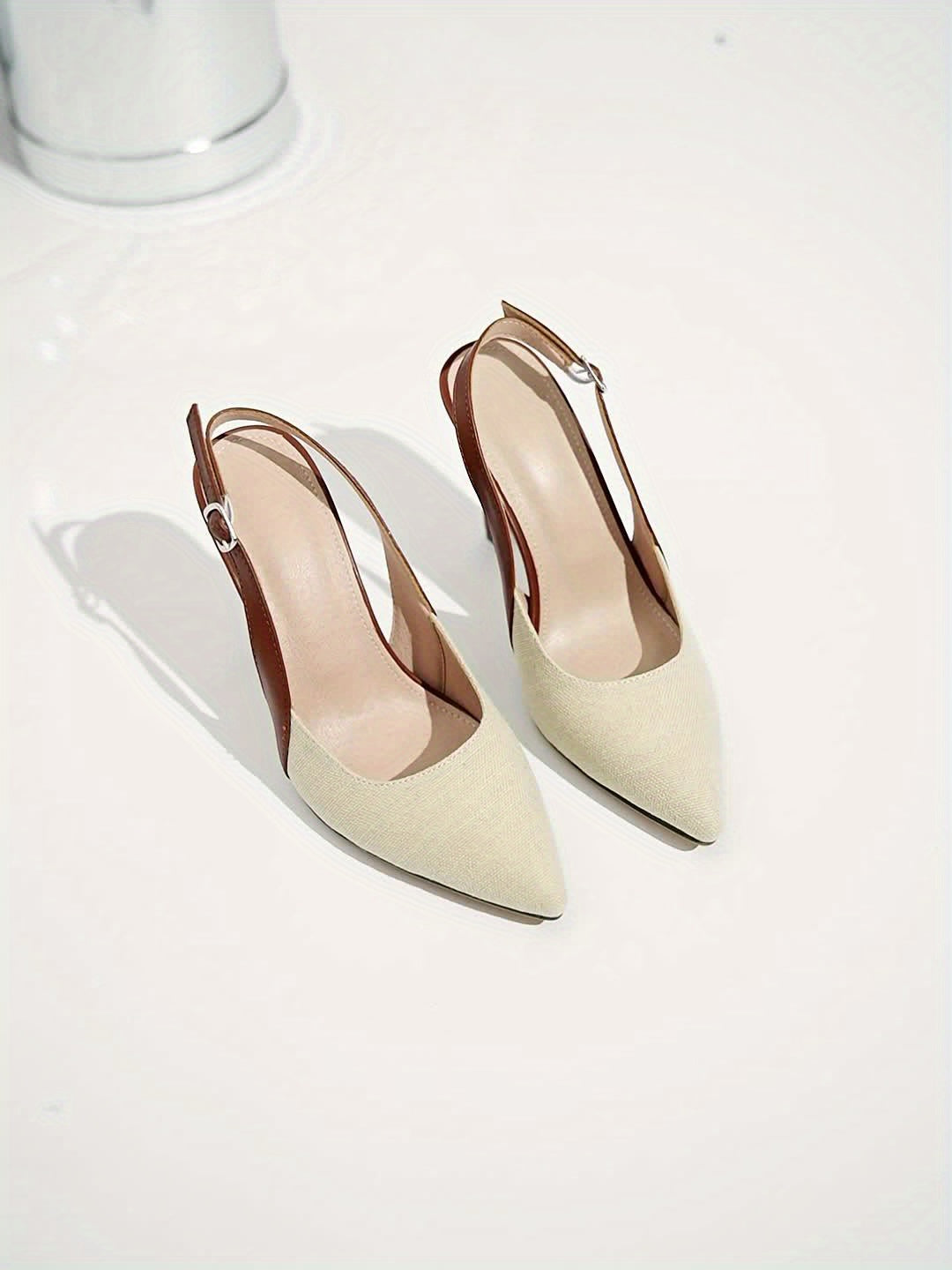 Amelie | Elegant Kontrast Slingback Klackar
