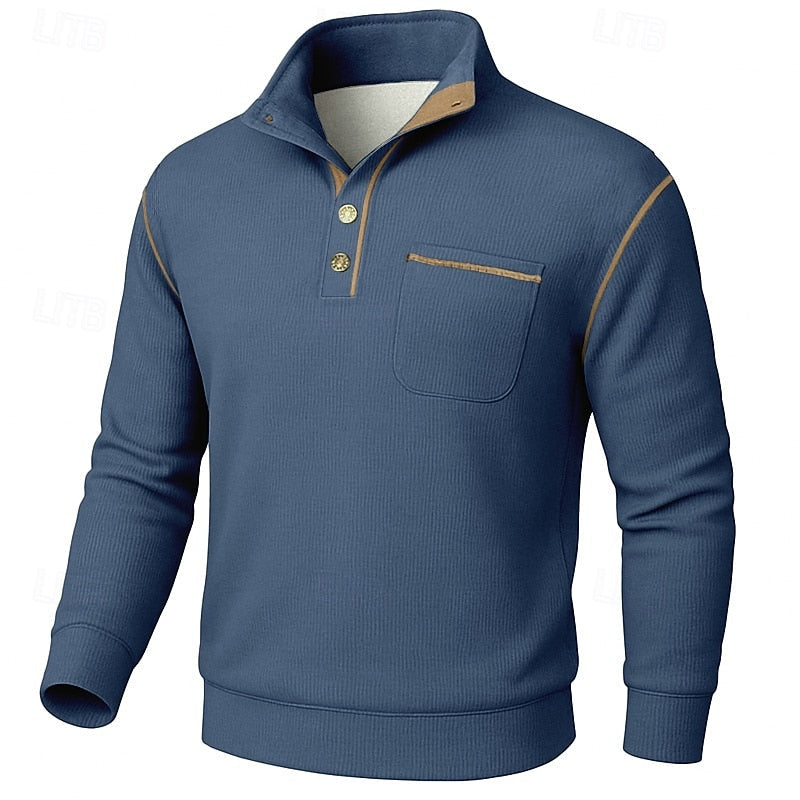 Conrad | Texturerad Halvknäpp Pullover
