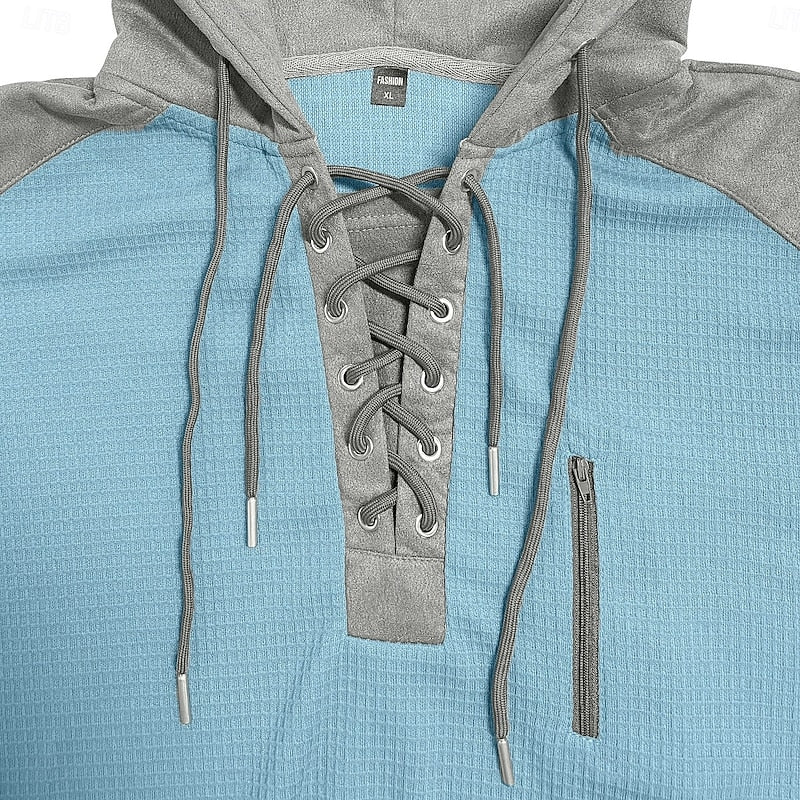 Wesley | Snörning Huva Pullover Hoodie