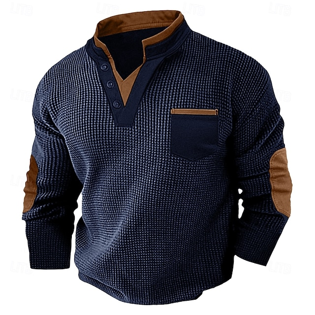 Harvey | Texturerad Henley Skjorta