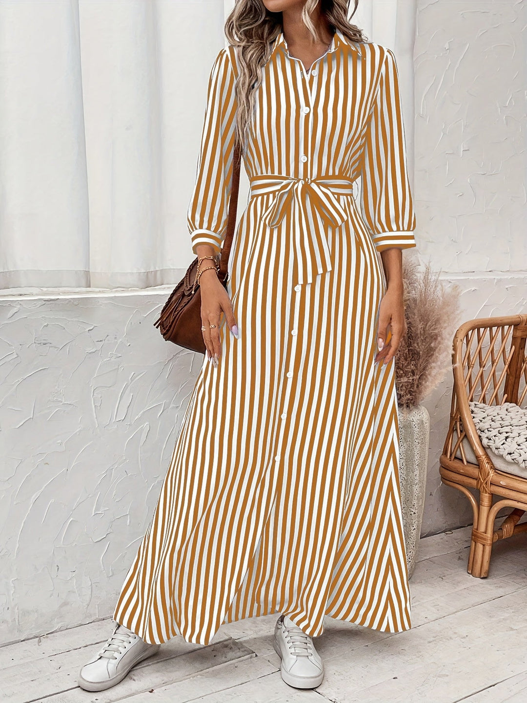 Meredith | Bälteklänning Maxi
