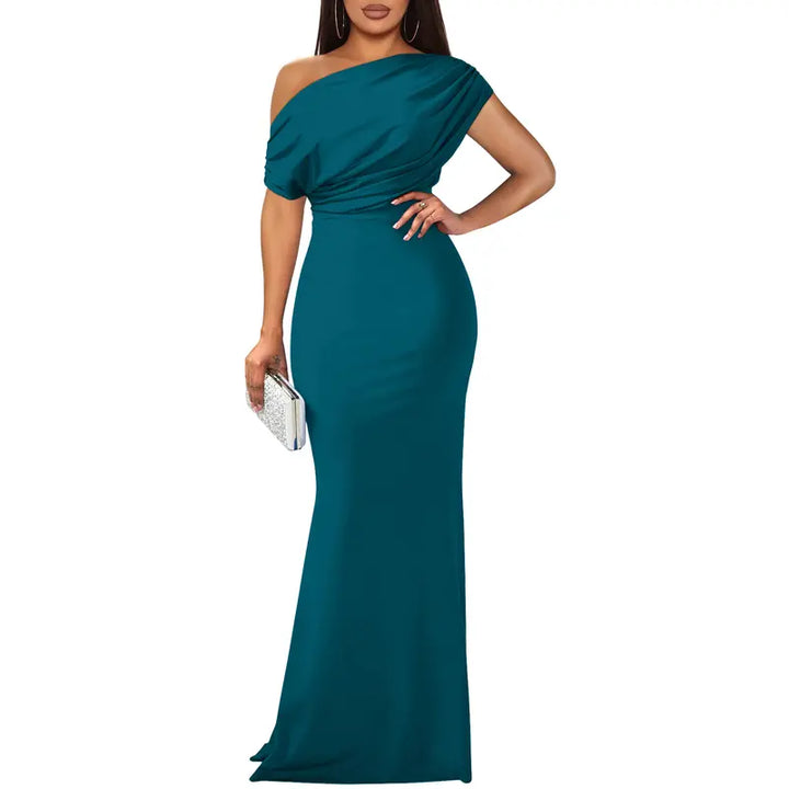 Ros | Elegant Off-Shoulder Aftonklänning