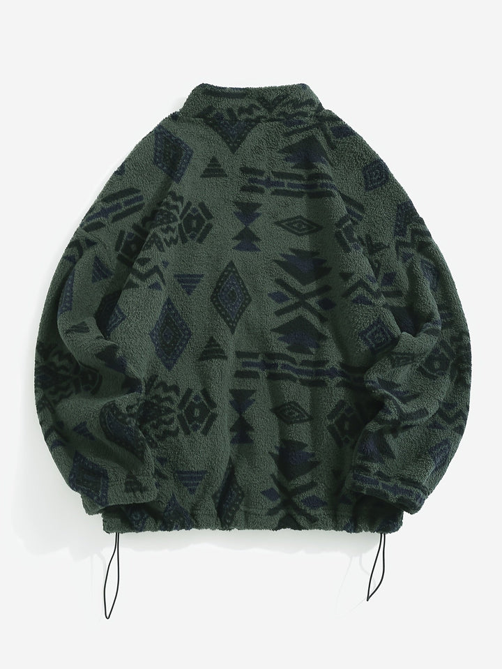 Carmen | Mönstrad Zip-Up Jacka