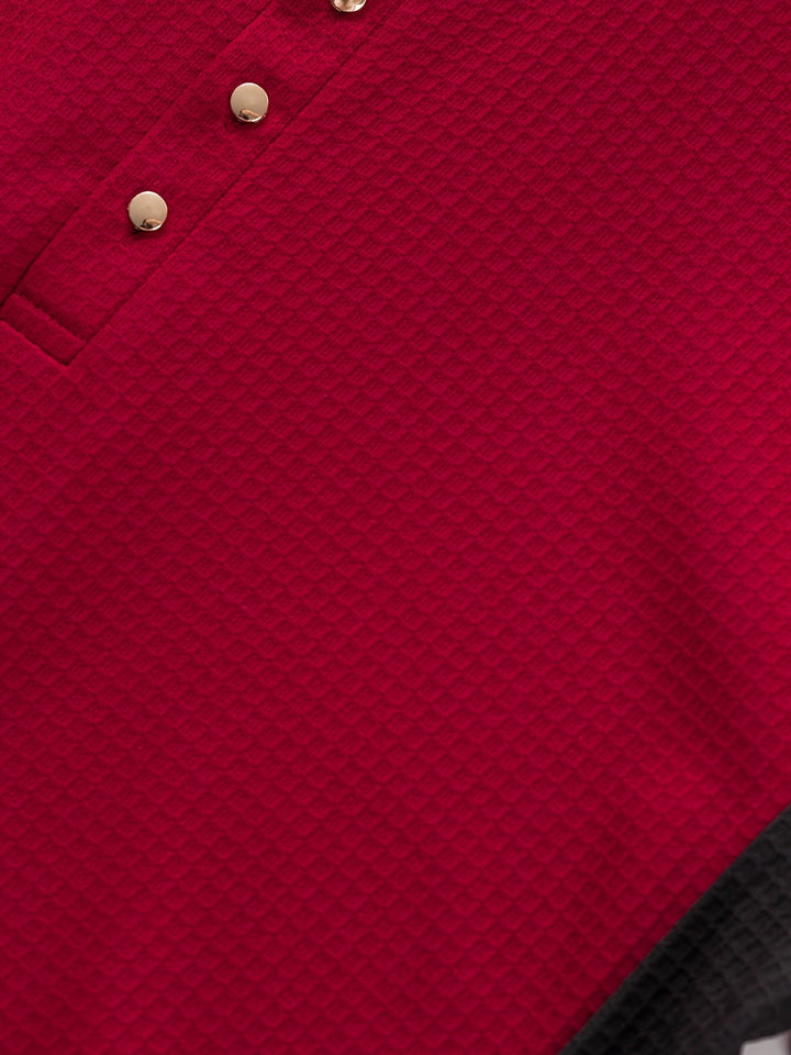 Curtis | Texturerad långärmad Henley